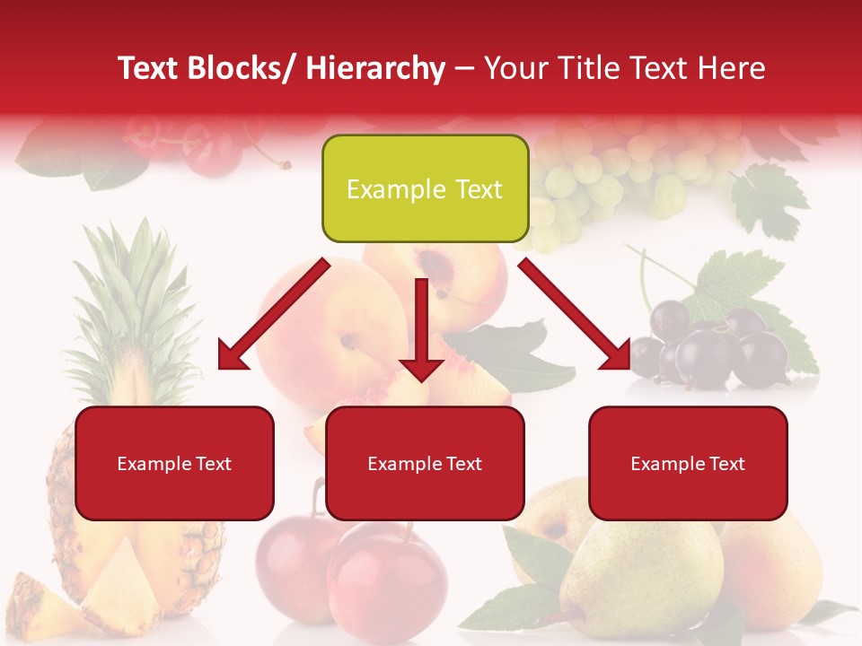 Peach Juicy Isolated PowerPoint Template