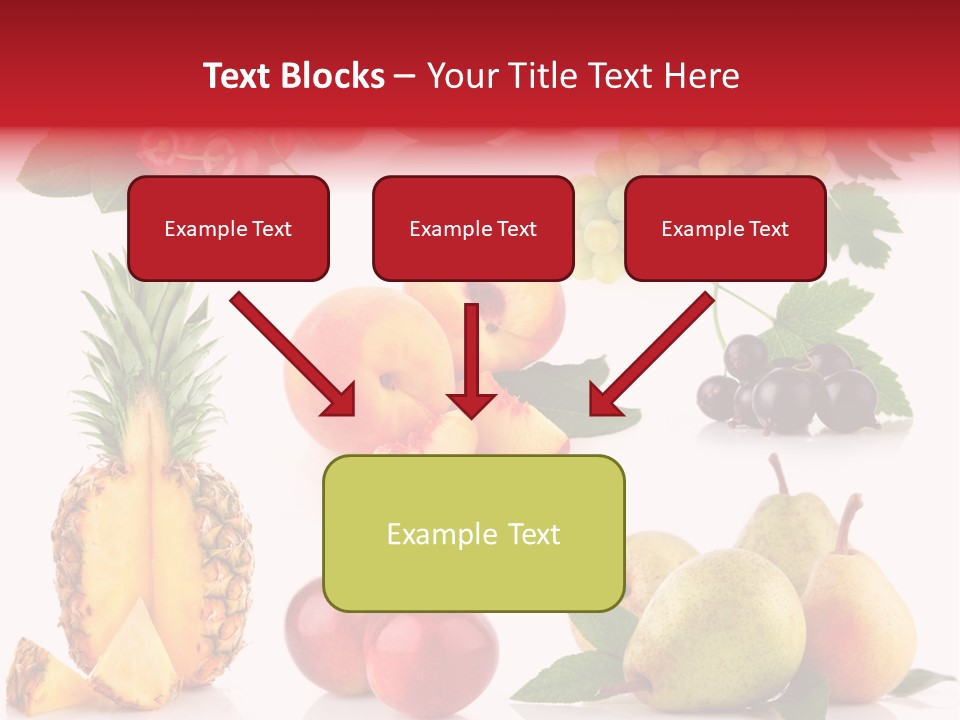 Peach Juicy Isolated PowerPoint Template