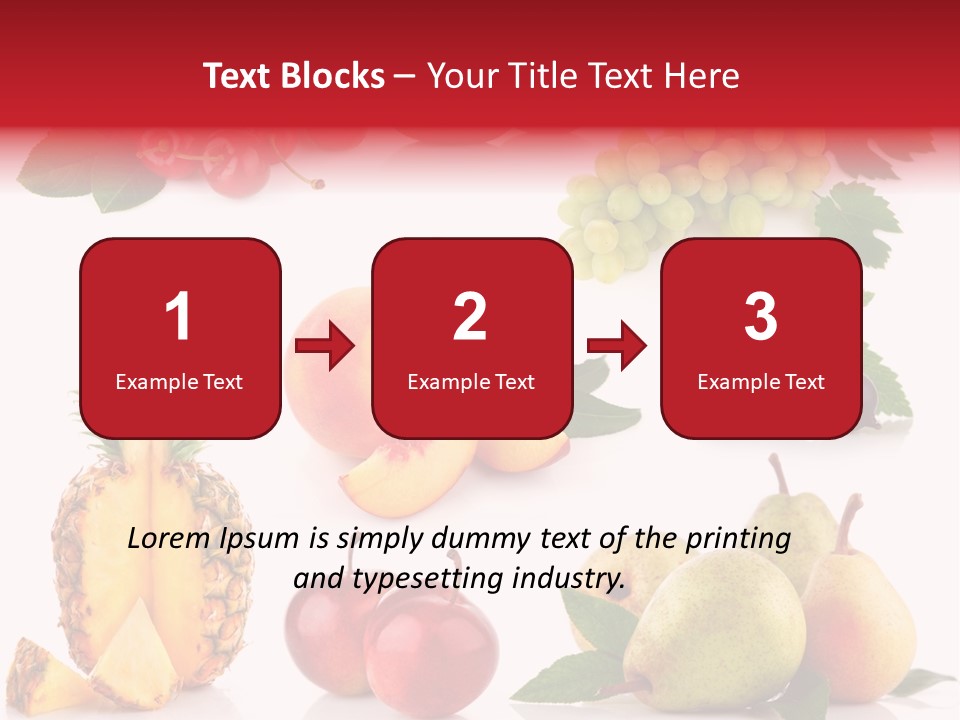 Peach Juicy Isolated PowerPoint Template