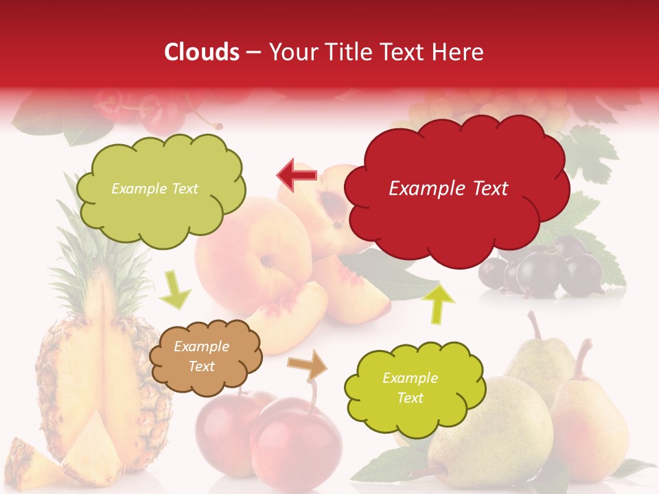 Peach Juicy Isolated PowerPoint Template