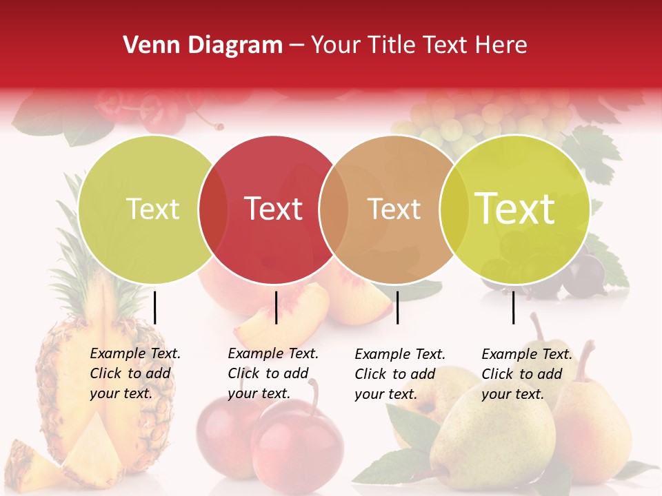 Peach Juicy Isolated PowerPoint Template