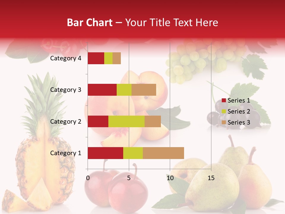 Peach Juicy Isolated PowerPoint Template