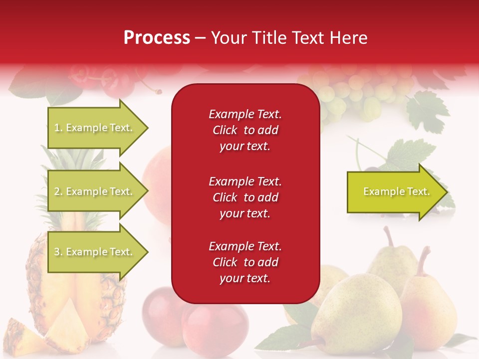 Peach Juicy Isolated PowerPoint Template