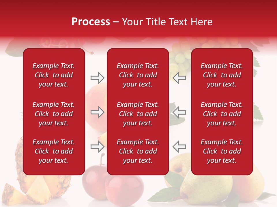 Peach Juicy Isolated PowerPoint Template