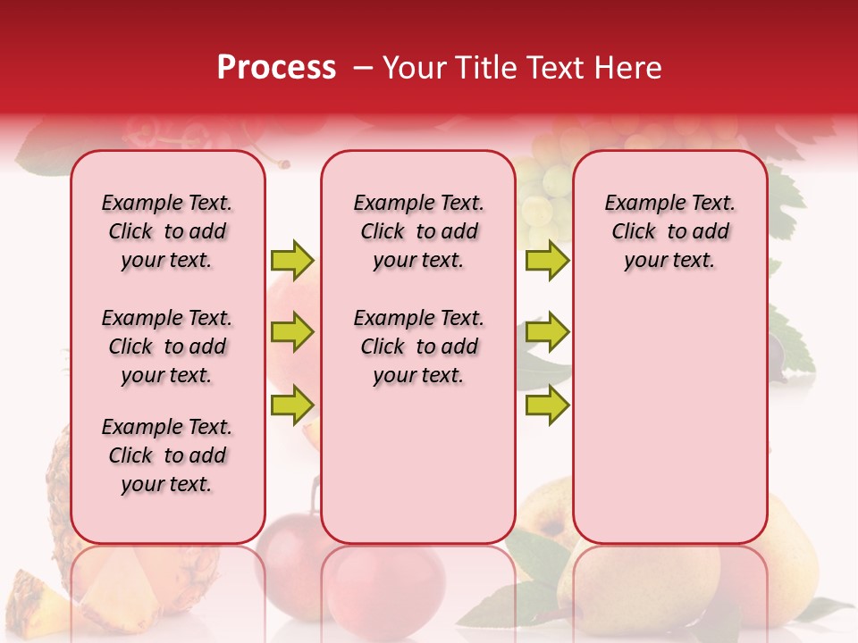 Peach Juicy Isolated PowerPoint Template