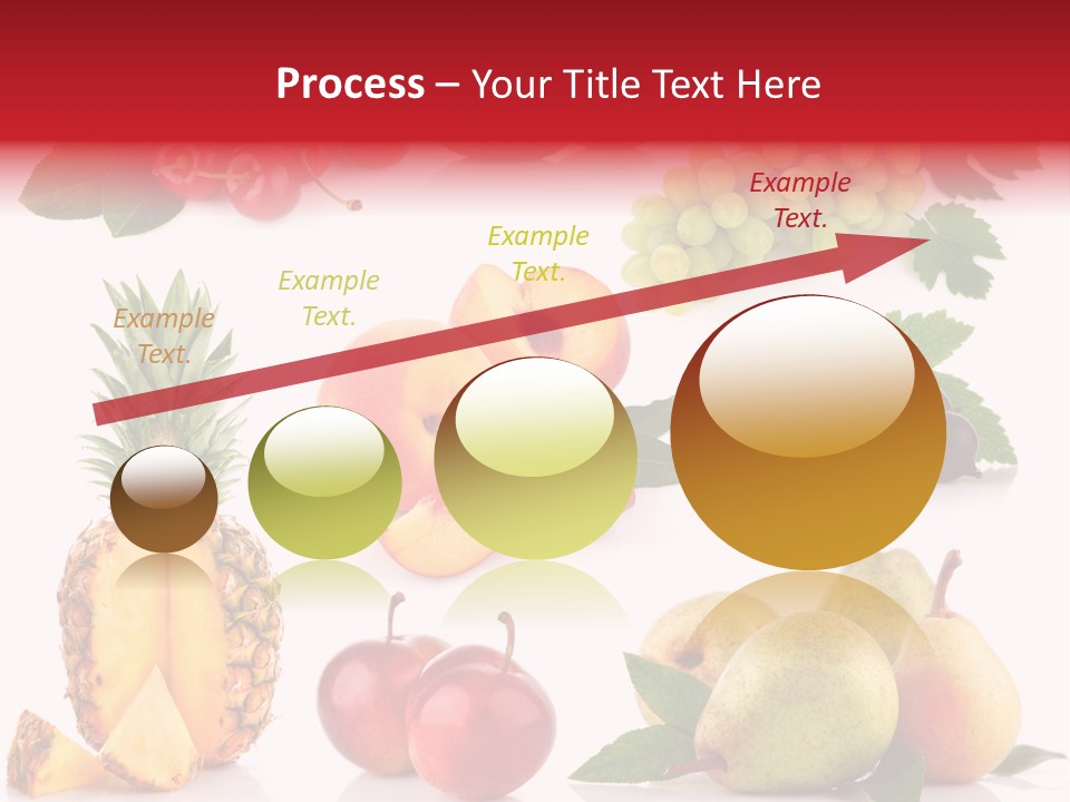 Peach Juicy Isolated PowerPoint Template
