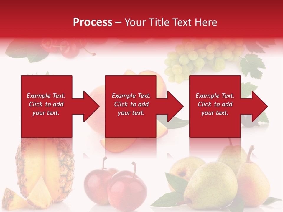 Peach Juicy Isolated PowerPoint Template