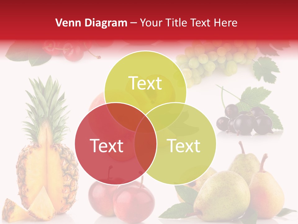 Peach Juicy Isolated PowerPoint Template