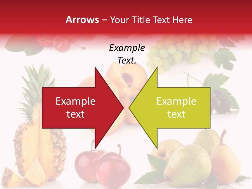 Peach Juicy Isolated PowerPoint Template