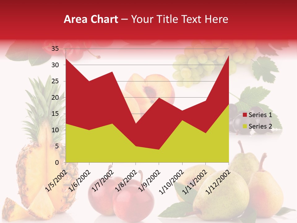 Peach Juicy Isolated PowerPoint Template
