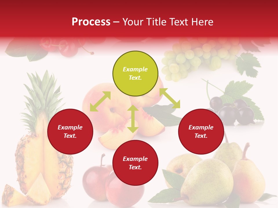 Peach Juicy Isolated PowerPoint Template