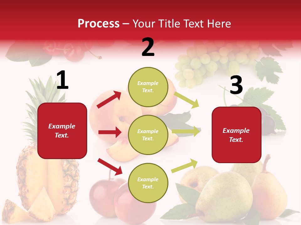 Peach Juicy Isolated PowerPoint Template