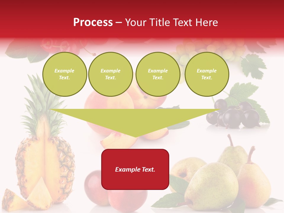 Peach Juicy Isolated PowerPoint Template