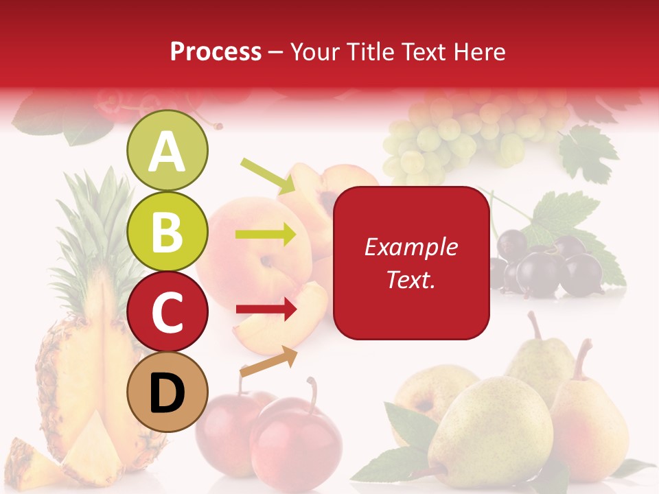 Peach Juicy Isolated PowerPoint Template