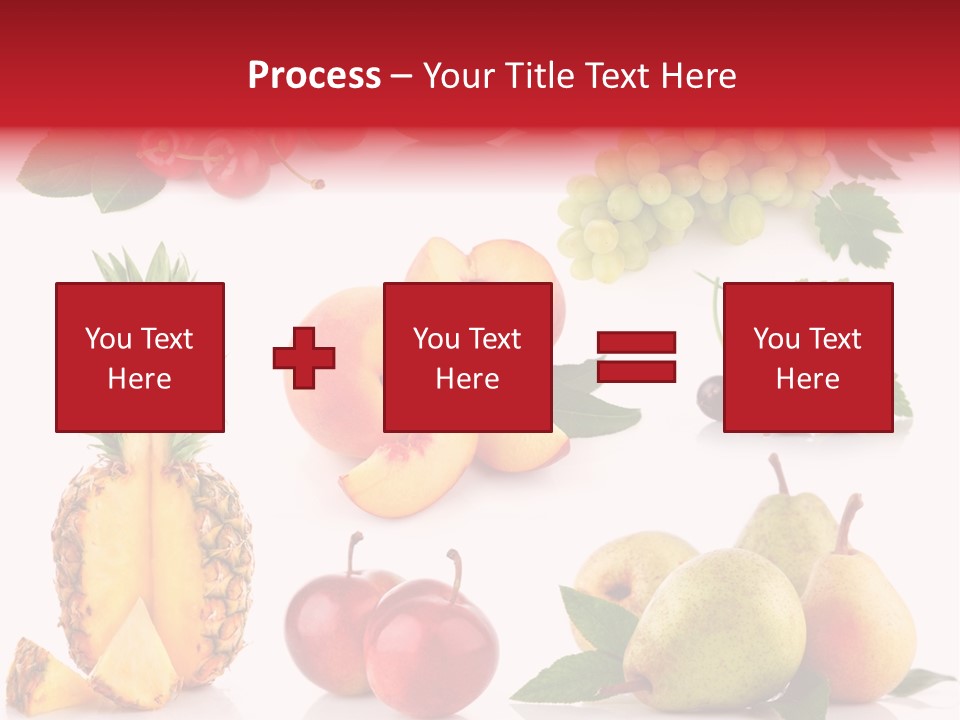 Peach Juicy Isolated PowerPoint Template