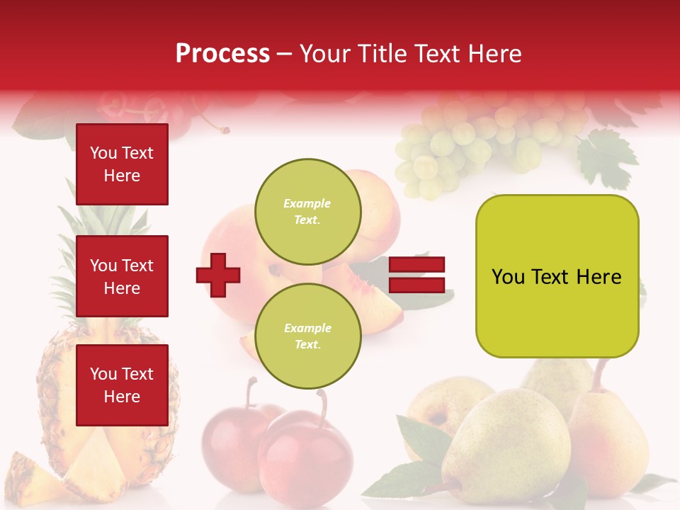 Peach Juicy Isolated PowerPoint Template