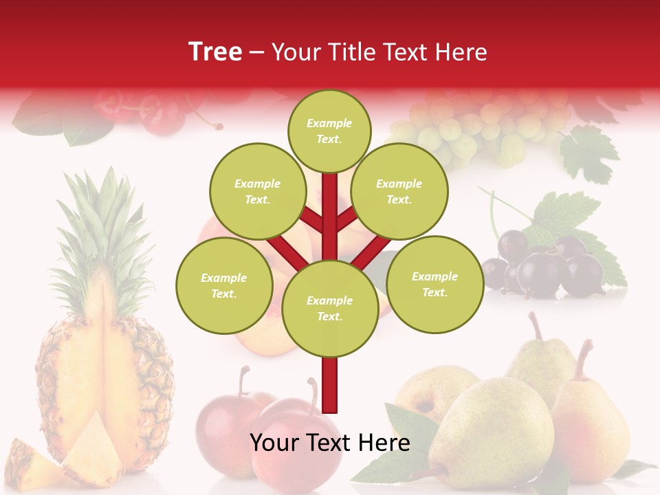 Peach Juicy Isolated PowerPoint Template