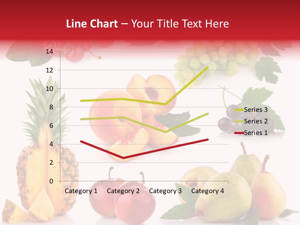 Peach Juicy Isolated PowerPoint Template