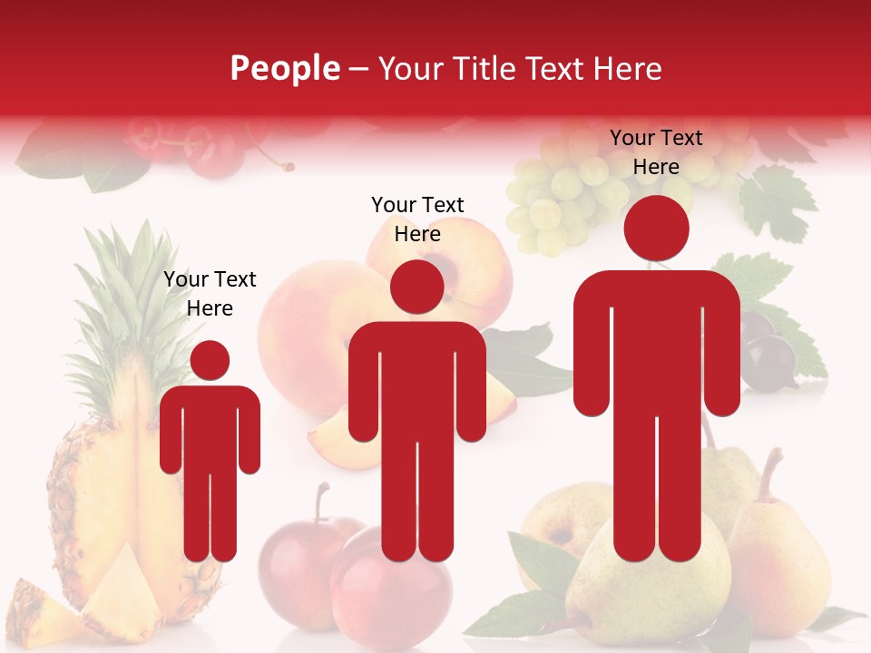 Peach Juicy Isolated PowerPoint Template