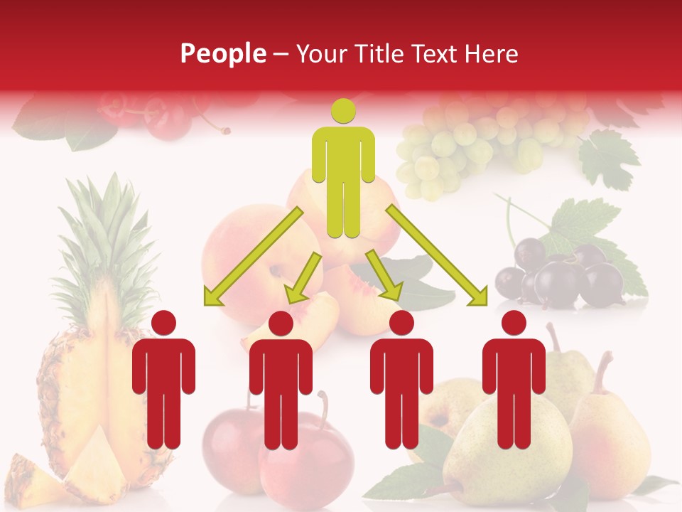 Peach Juicy Isolated PowerPoint Template