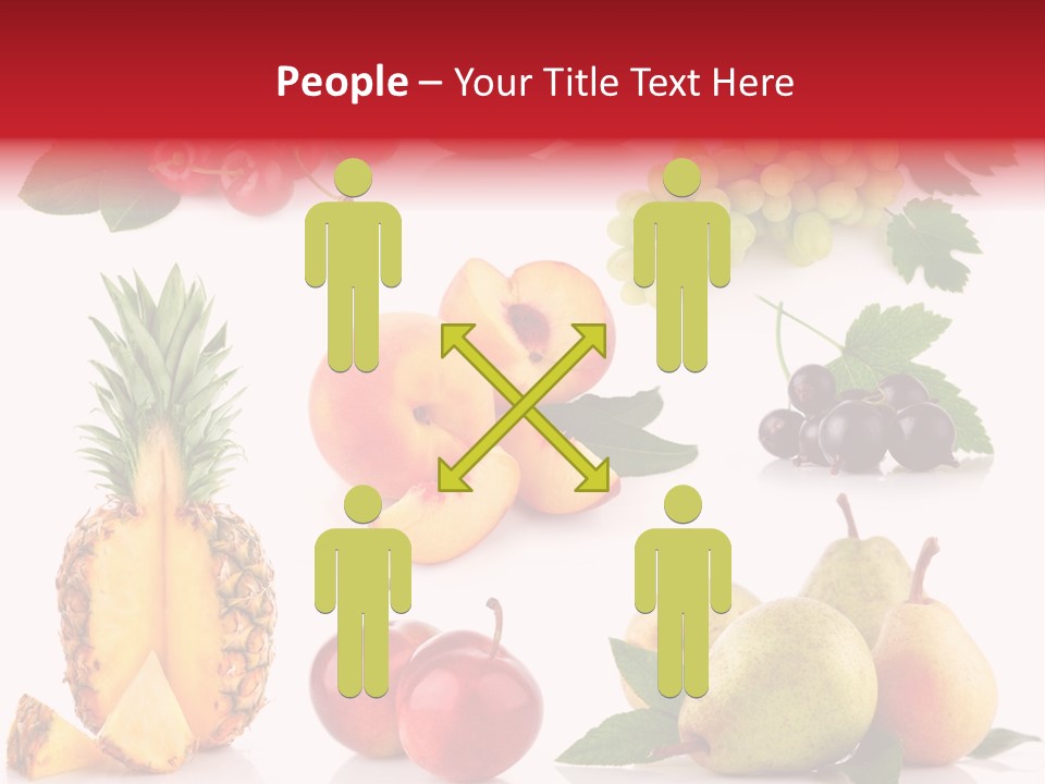 Peach Juicy Isolated PowerPoint Template