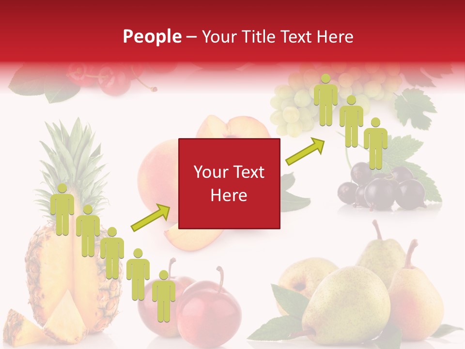 Peach Juicy Isolated PowerPoint Template