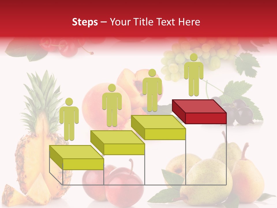 Peach Juicy Isolated PowerPoint Template