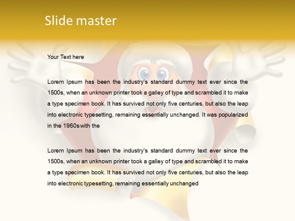 Gold Rip Hat PowerPoint Template