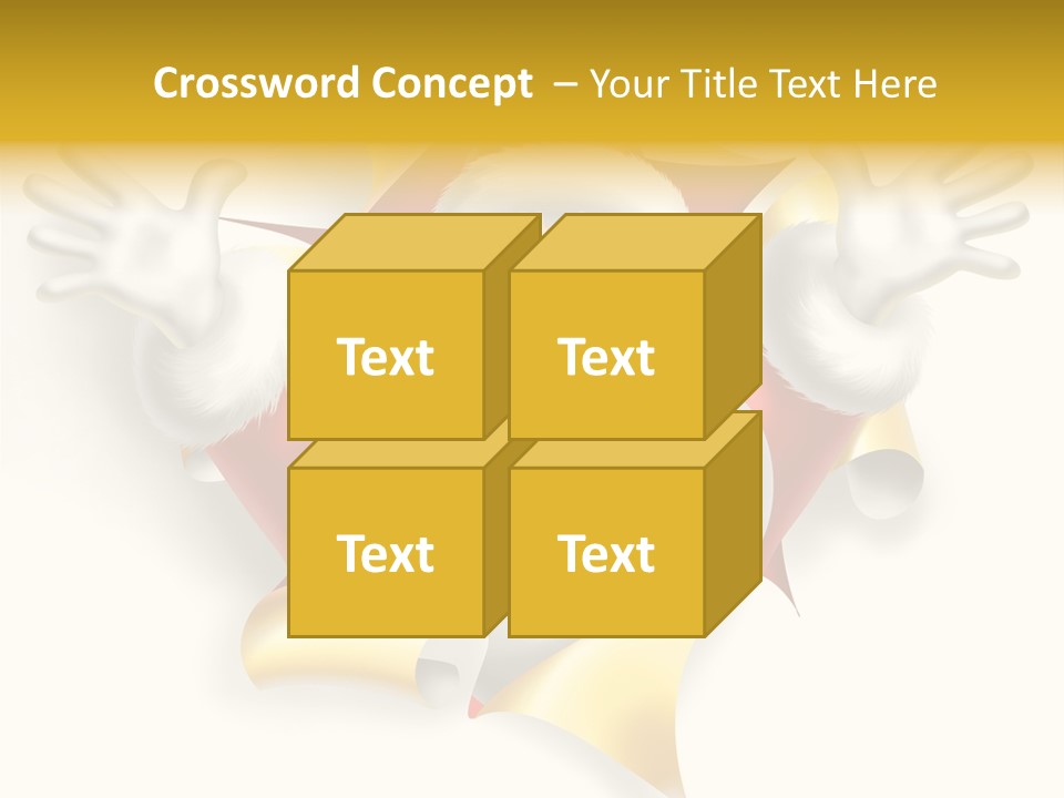 Gold Rip Hat PowerPoint Template