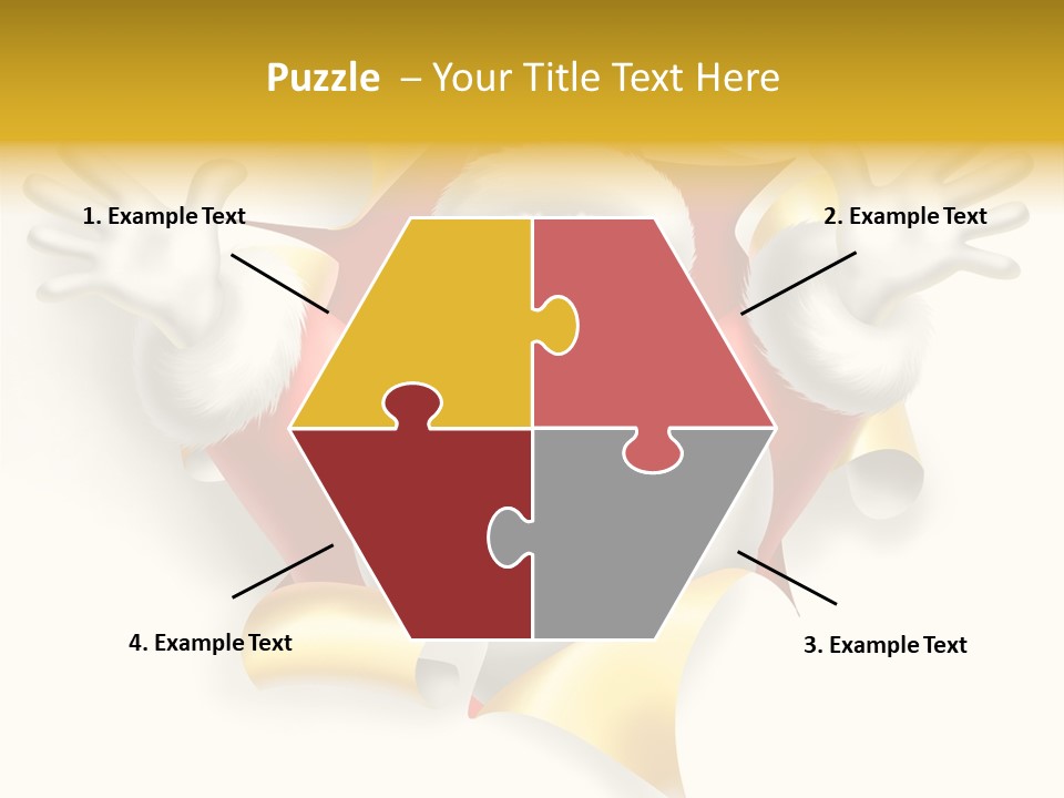 Gold Rip Hat PowerPoint Template