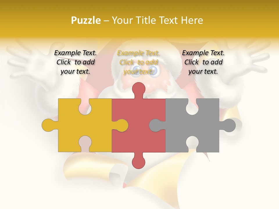 Gold Rip Hat PowerPoint Template