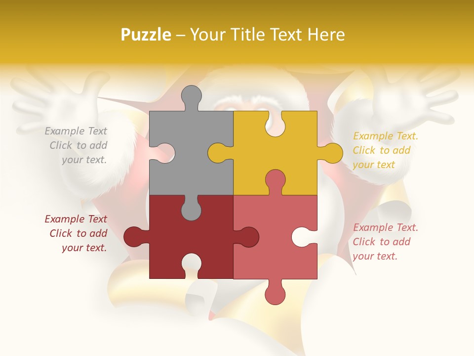 Gold Rip Hat PowerPoint Template