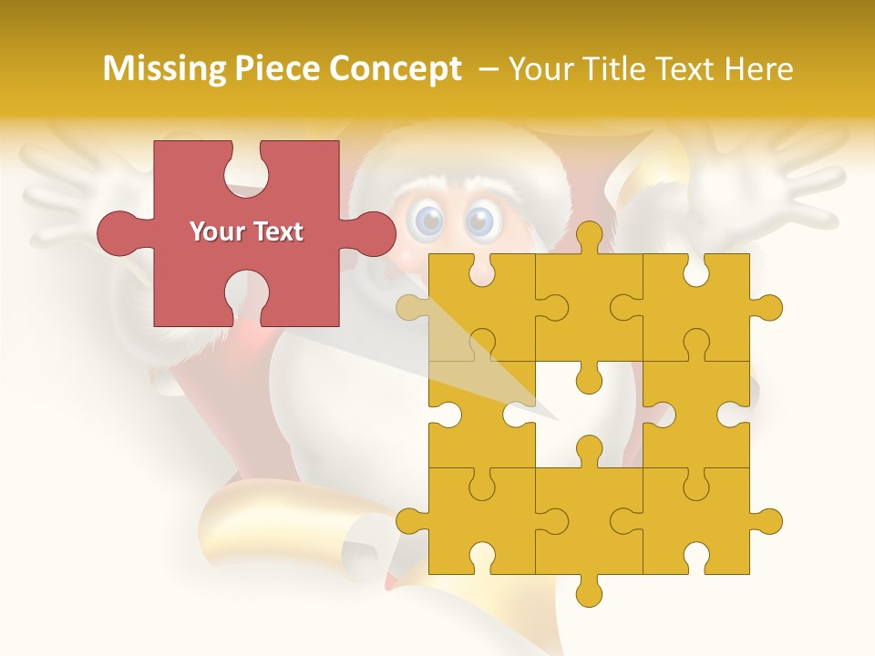 Gold Rip Hat PowerPoint Template