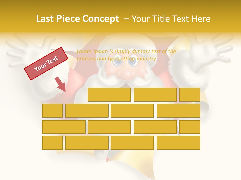 Gold Rip Hat PowerPoint Template