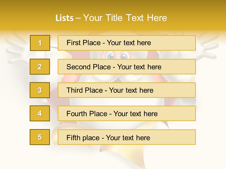 Gold Rip Hat PowerPoint Template