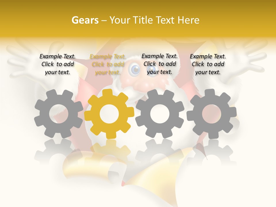 Gold Rip Hat PowerPoint Template