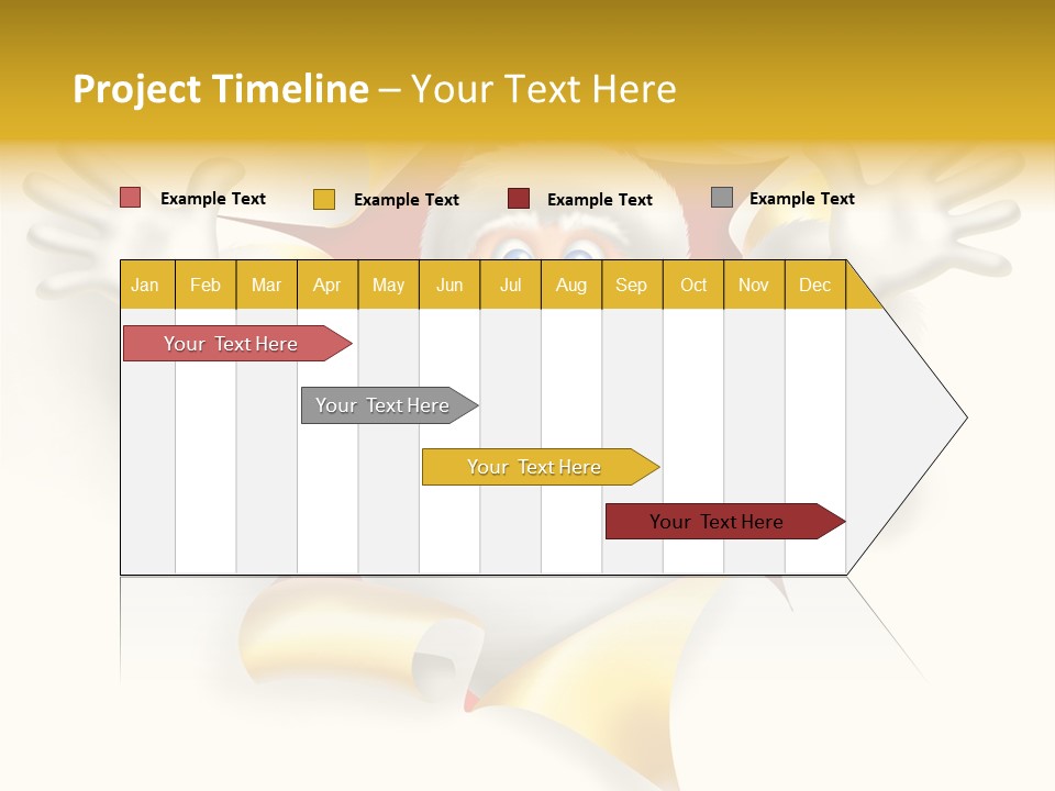 Gold Rip Hat PowerPoint Template