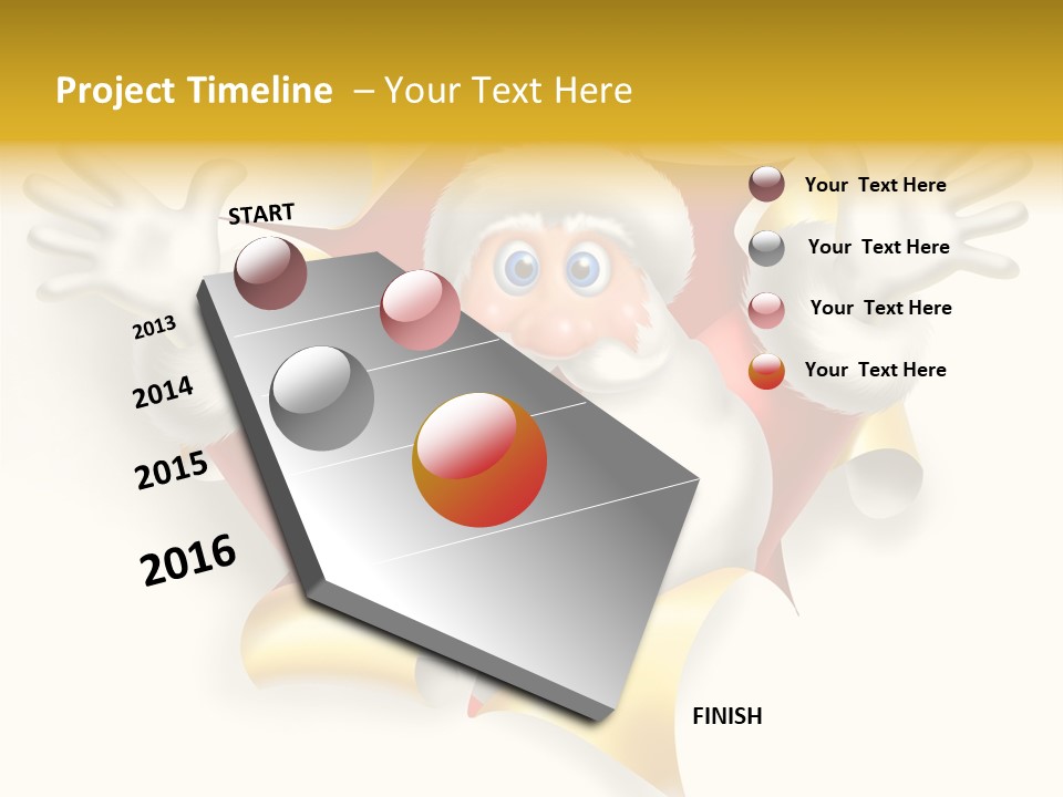 Gold Rip Hat PowerPoint Template