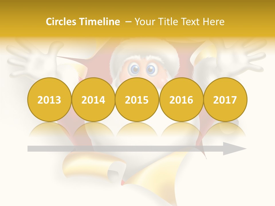 Gold Rip Hat PowerPoint Template