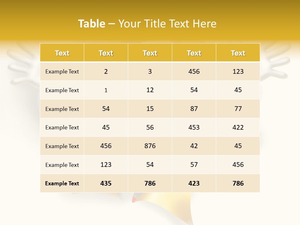 Gold Rip Hat PowerPoint Template