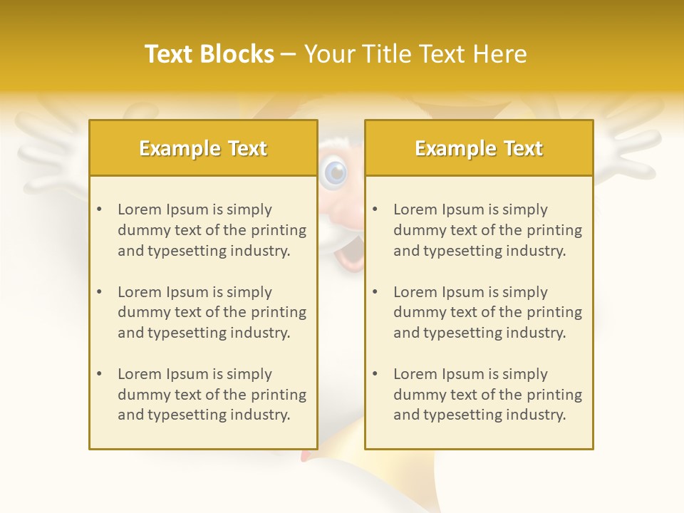 Gold Rip Hat PowerPoint Template