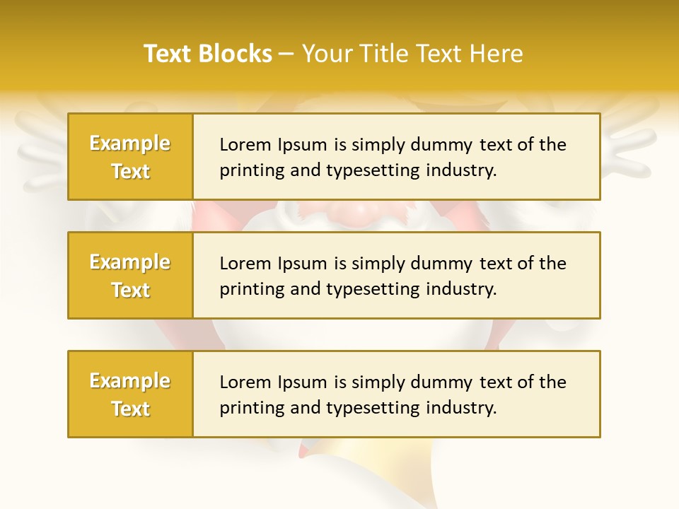 Gold Rip Hat PowerPoint Template