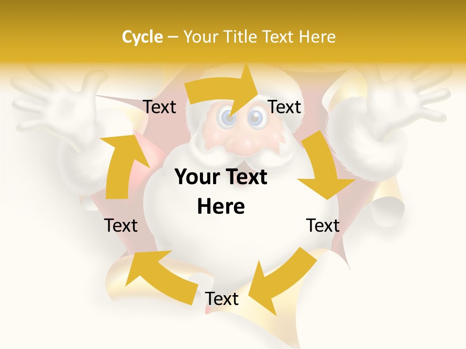 Gold Rip Hat PowerPoint Template