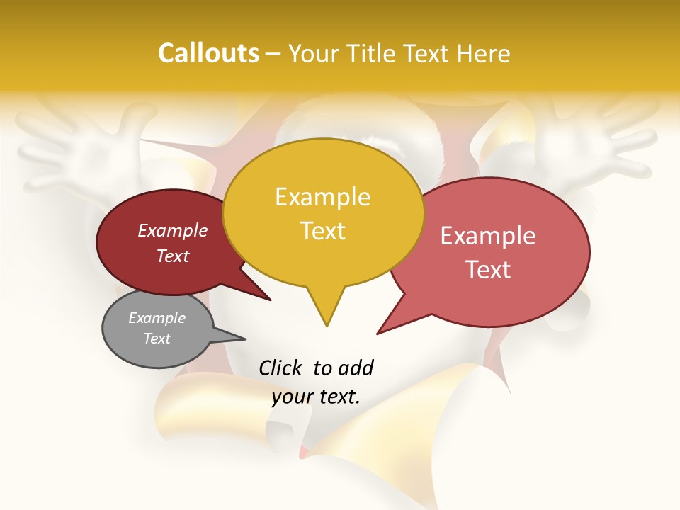 Gold Rip Hat PowerPoint Template