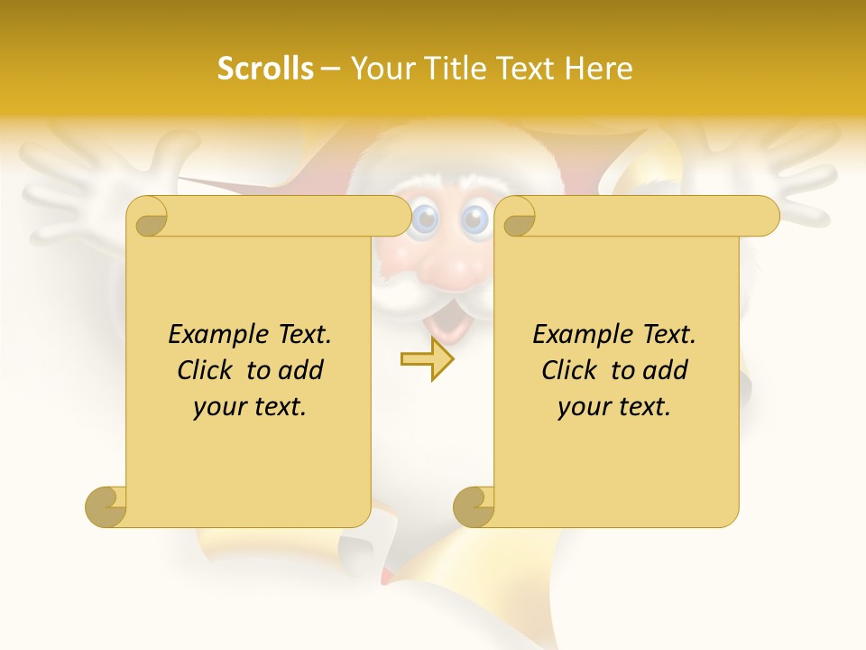 Gold Rip Hat PowerPoint Template