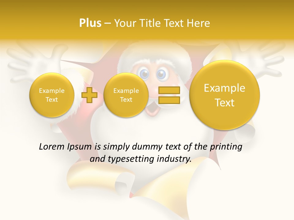 Gold Rip Hat PowerPoint Template