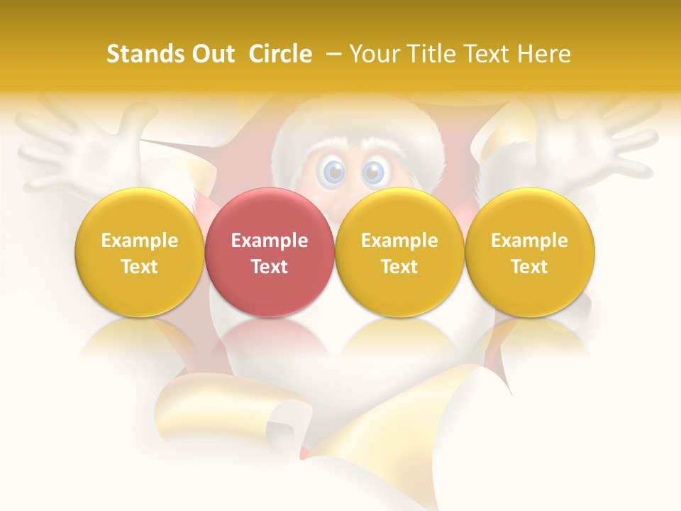 Gold Rip Hat PowerPoint Template
