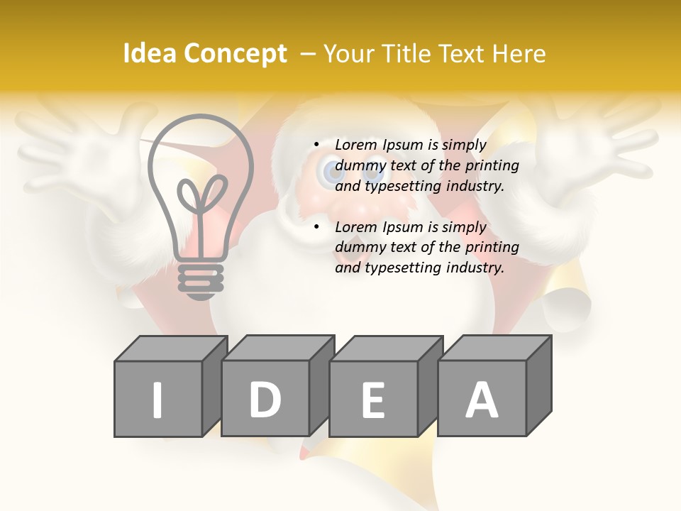 Gold Rip Hat PowerPoint Template