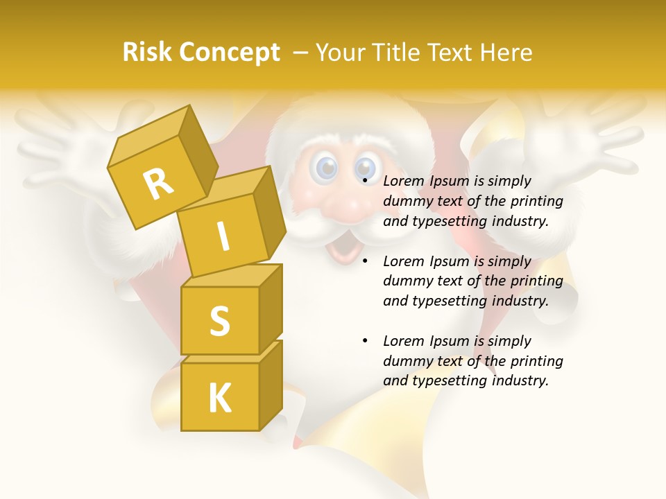 Gold Rip Hat PowerPoint Template