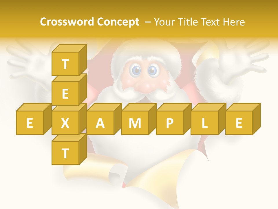 Gold Rip Hat PowerPoint Template